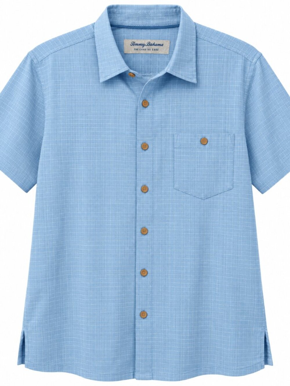 Tommy Bahama Coastal Ease Men’s XL Blue Short Sleeve Tencel Coolmax Shirt